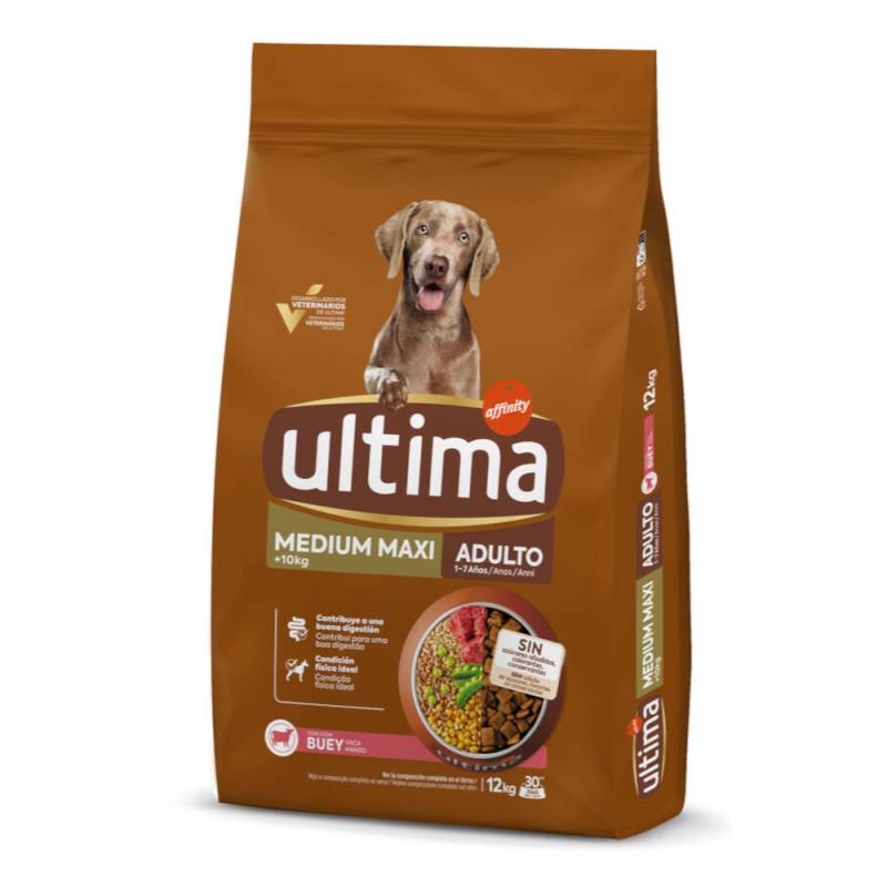 2 kg gratis! 12 kg Ultima Medium/Maxi - Junior Huhn von Affinity Ultima