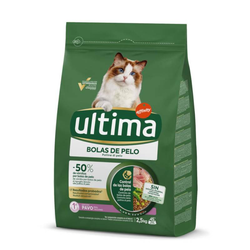 2 x 2,5 kg Ultima zum Sonderpreis! - Adult Hairball Truthahn von Affinity Ultima