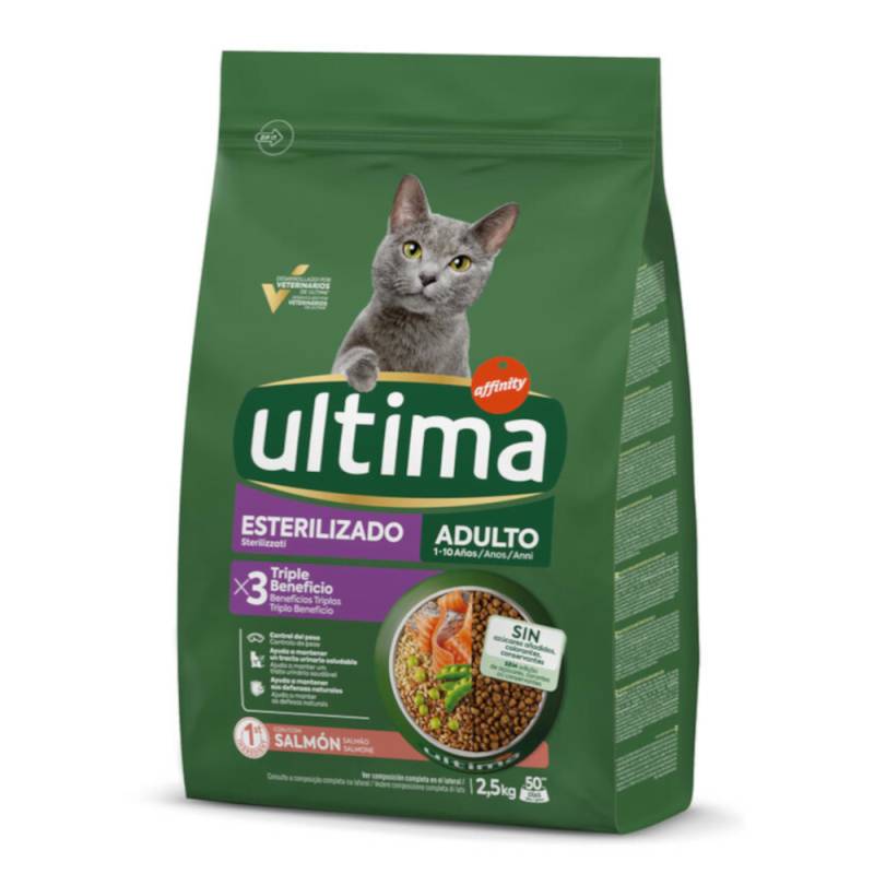 2 x 2,5 kg Ultima zum Sonderpreis! - Sterilized Adult Lachs von Affinity Ultima