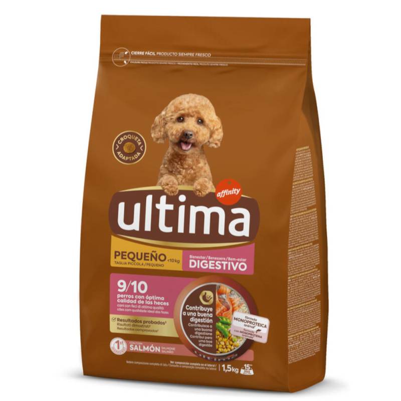 2 x Ultima Trockenfutter für Hunde zum Sonderpreis! - Mini Digestive Well-Being Lachs (2 x 1,5 kg) von Affinity Ultima