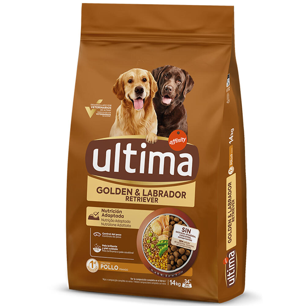 3 kg gratis! 14 kg / 18 kg Ultima Adult - Golden & Labrador Retriever Huhn 14 kg von Affinity Ultima