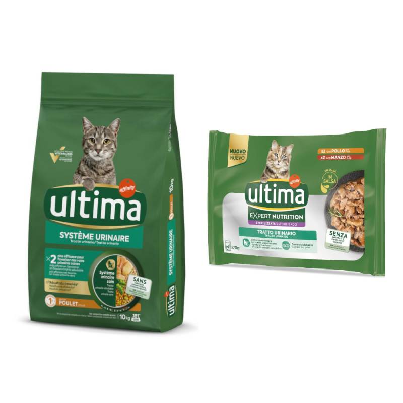 7,5 kg / 10 kg Ultima + passendes Nassfutter gratis! - 10 kg Urinary Tract Huhn + 4 x 70 g Expert Nutrition Urinary Huhn & Rind 7,5 kg / 10 kg Ultima + passendes Nassfutter gratis! - 10 kg Urinary Tract Huhn + 4 x 70 g Expert Nutrition Urinary Huhn & Rind von Affinity Ultima