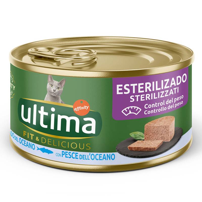 80 + 16 gratis! 96 x 85 g Ultima - Fit & Delicious Sterilized: Meeresfisch von Affinity Ultima