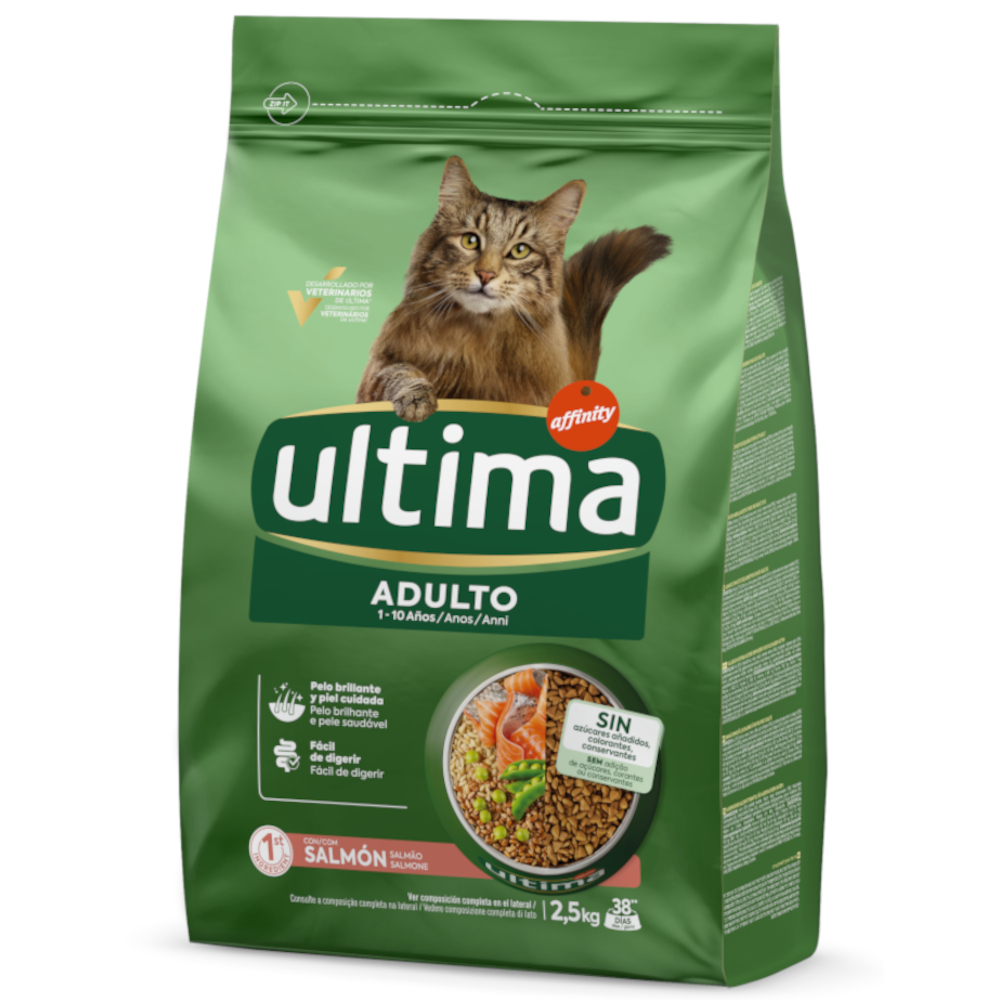 Ultima Cat Adult Lachs - Sparpaket: 2 x 2,5 kg Ultima Cat Adult Lachs - Sparpaket: 2 x 2,5 kg von Affinity Ultima