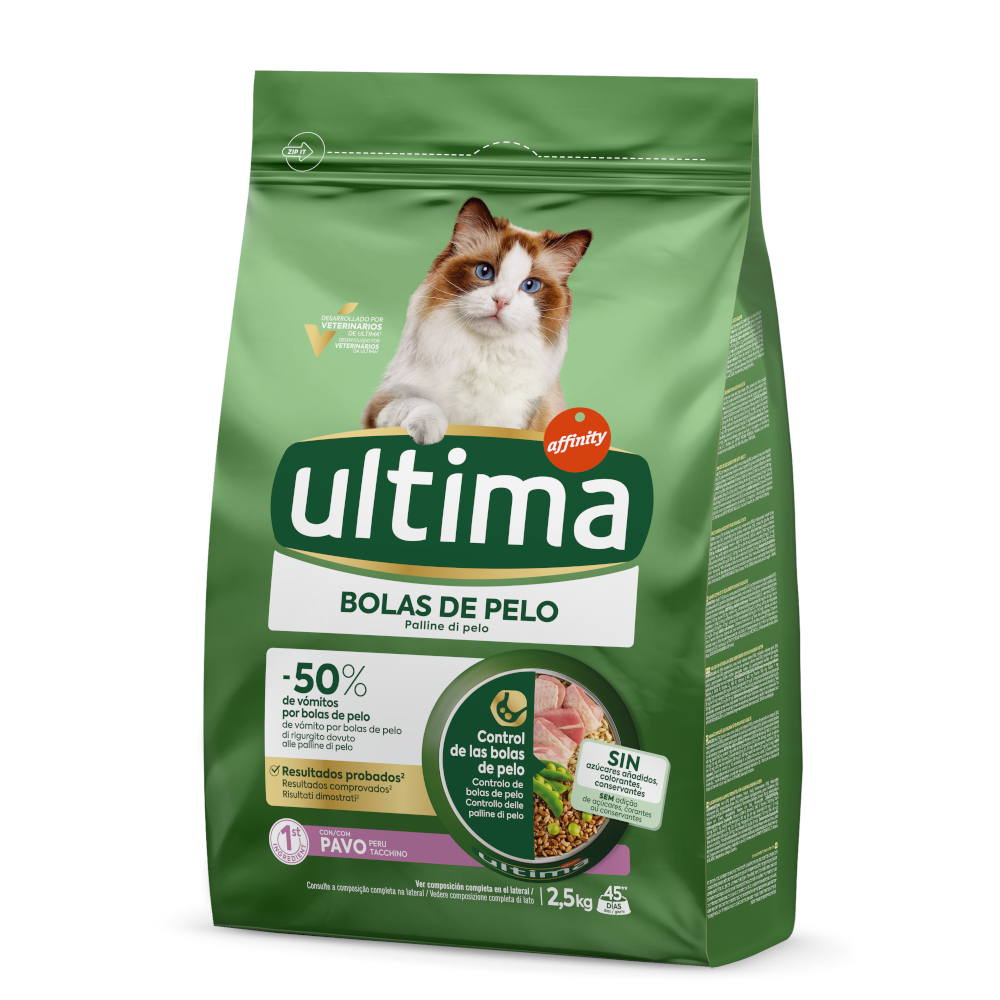 Ultima Cat Hairball Truthahn - Sparpaket: 2 x 2,5 kg von Affinity Ultima