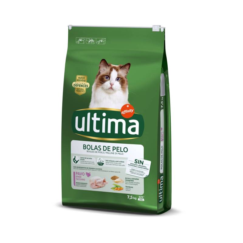 Ultima Cat Hairball - Truthahn & Reis - 7,5 kg von Affinity Ultima
