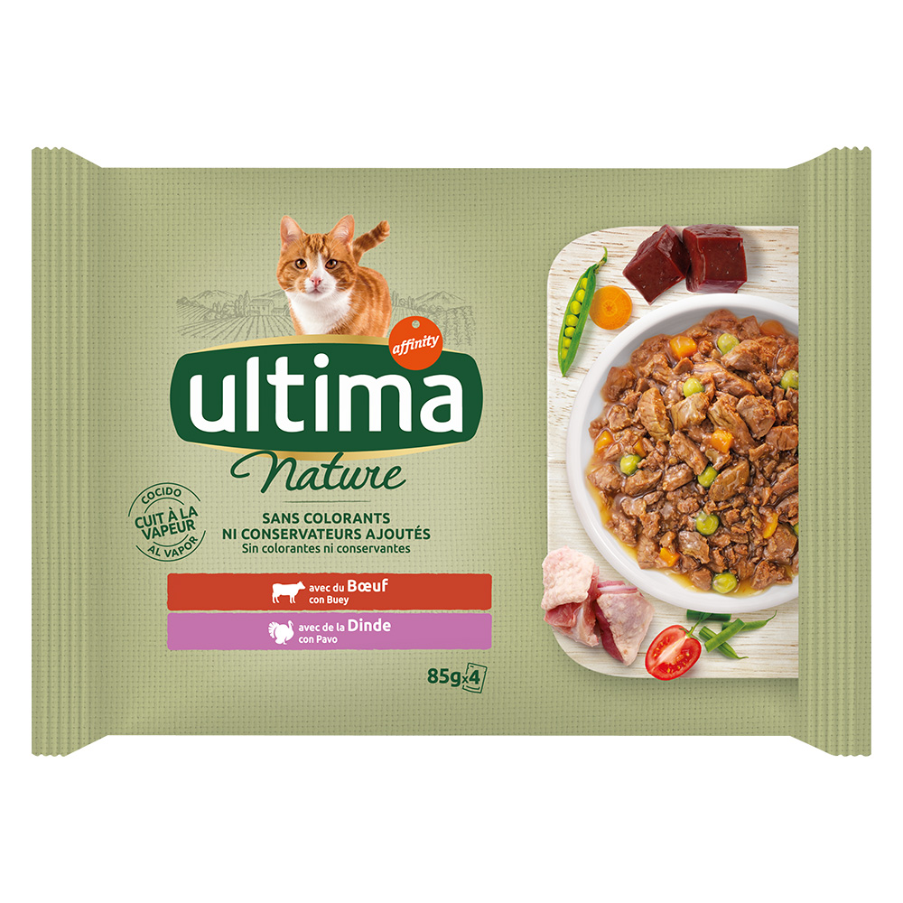 Ultima Cat Nature 12 x 85 g - Rind & Truthahn von Affinity Ultima