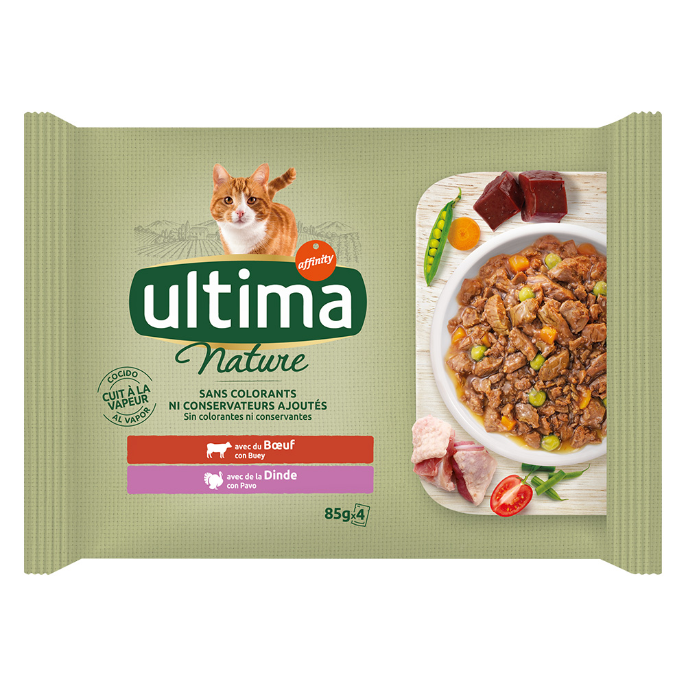 Ultima Cat Nature 4 x 85 g - Rind & Truthahn Ultima Cat Nature 4 x 85 g - Rind & Truthahn von Affinity Ultima