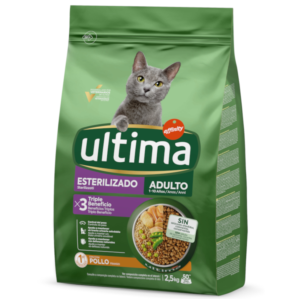 Ultima Cat Sterilized Adult Huhn - Sparpaket: 2 x 2,5 kg Ultima Cat Sterilized Adult Huhn - Sparpaket: 2 x 2,5 kg von Affinity Ultima
