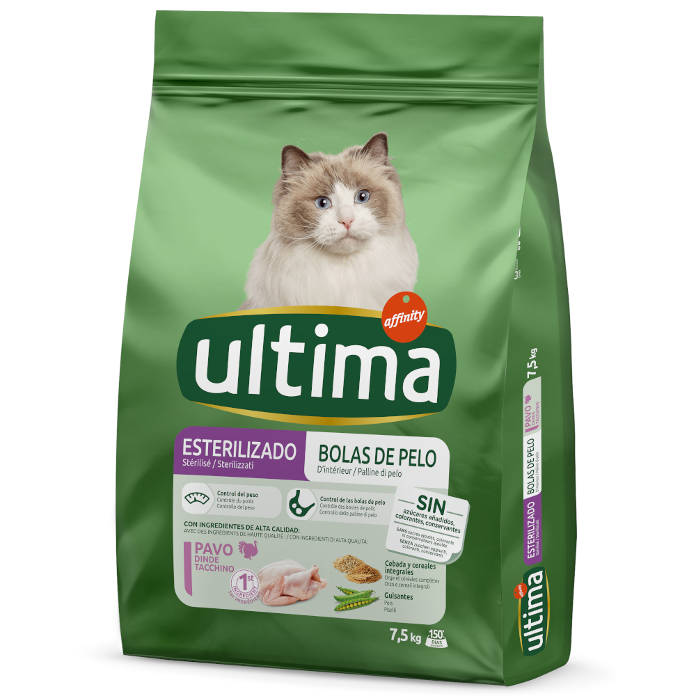 Ultima Cat Sterilized Hairball - Sparpaket: 2 x 7,5 kg Ultima Cat Sterilized Hairball - Sparpaket: 2 x 7,5 kg von Affinity Ultima