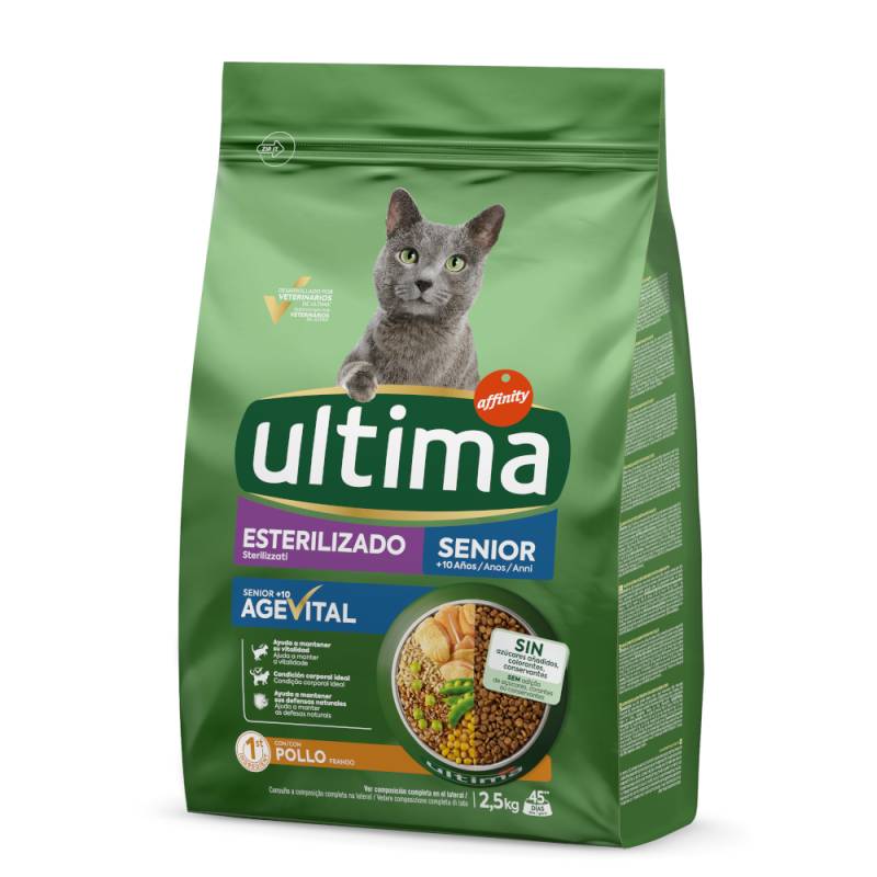 Ultima Cat Sterilized Senior Huhn - Sparpaket: 2 x 2,5 kg von Affinity Ultima