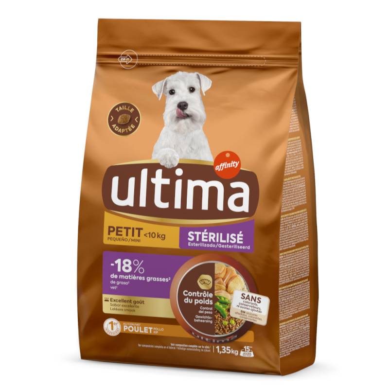 Ultima Dog Mini Sterilized Huhn - Sparpaket: 2 x 1,35 kg von Affinity Ultima