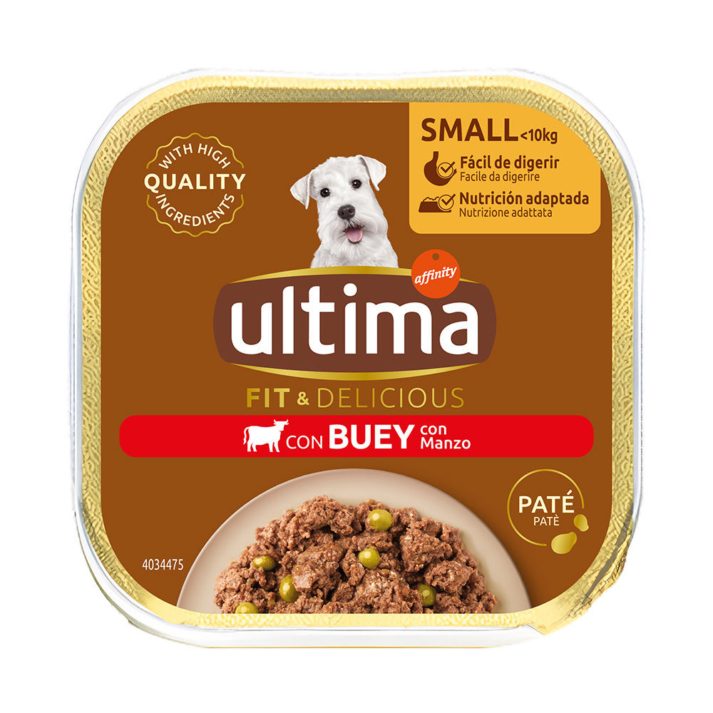 Ultima Fit & Delicious Paté Mini Hund 22 x 150 g - Rind von Affinity Ultima