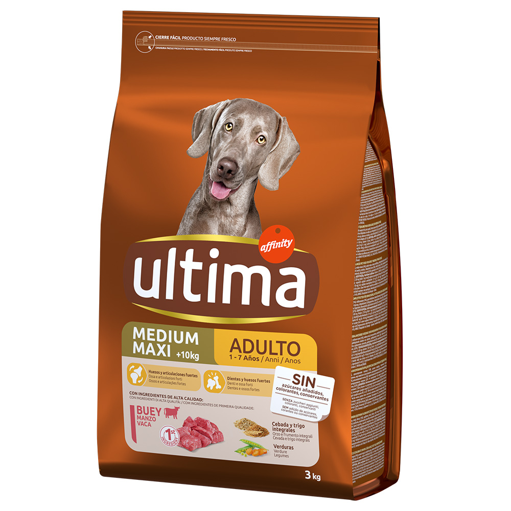 Ultima Medium / Maxi Adult Rind - Sparpaket: 2 x 3 kg von Affinity Ultima