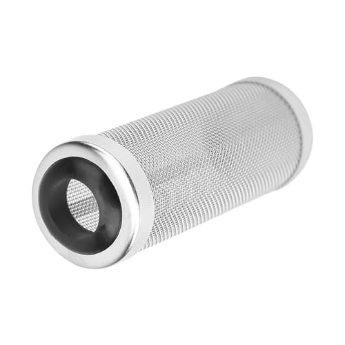 12mm Aquarium Netzfilter, 6,8x2,5cm / 2,7x1 Zoll Rostfreier Stahl Krabbenfilterschutz Einlass und Auslassrohrfilter Aquarium Maschennetz Filterschutz Schutzabdeckung Zubehör für Fische und Garnelen von Agatige