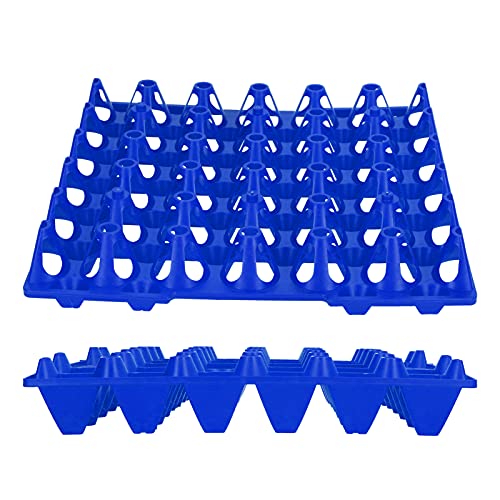 5pcs Plastikeizflat, 30 Zellkisten Halterschale für Hühnereier wiederverwendbarer Stapelbehälter für die Organisation Bauernhäuser Transportmittel (Blau) von Agatige