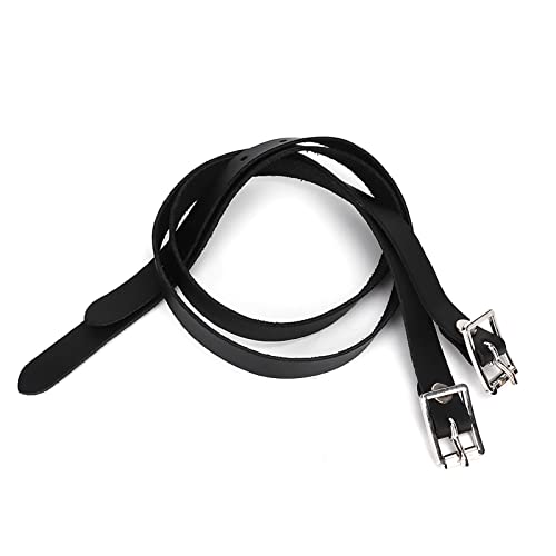 Agatige 4 Stück Leder Spornriemen, 50cm/19.7in Schwarze englische Sporenriemen für Pferde, Leder Spornriemen mit Edelstahlschnalle für Oberschenkel hohe Stiefel Reiten, Pferd Werkzeug Zubehör Agatige 4 Stück Leder Spornriemen, 50cm/19.7in Schwarze englische Sporenriemen für Pferde, Leder Spornriemen mit Edelstahlschnalle für Oberschenkel hohe Stiefel Reiten, Pferd Werkzeug Zubehör von Agatige
