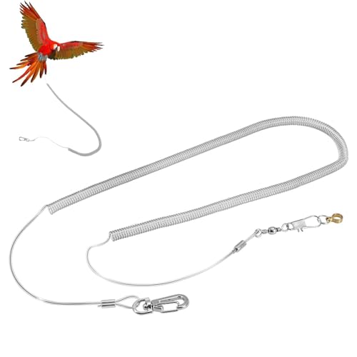 Vogel Training Seil, 6m/236,2 Zoll Papageien Vogel Anti-Biss Fliegendes Fußfessel Leine Kits Papagei Fußkette Haustier Outdoor Traktion Training Seil mit Edelstahl fußkette für Aras Unzertrennliche Vogel Training Seil, 6m/236,2 Zoll Papageien Vogel Anti-Biss Fliegendes Fußfessel Leine Kits Papagei Fußkette Haustier Outdoor Traktion Training Seil mit Edelstahl fußkette für Aras Unzertrennliche von Agatige
