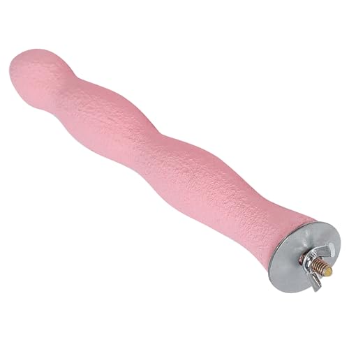 Vogelklaue und Schnabel Schleifstange, stehende Stockkäfig -Papageien Spielzeug Bird -Schnabel Schleifstein Stange Klauenstation Stange für Cockatiels Papageien (Groß 22 cm/8,7in) von Agatige