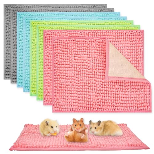 Agolctry Meerschweinchen-Auskleidung, waschbar, Kaninchenkäfig, 40,6 x 30,5 cm, Meerschweinchen-Fleecematten, wiederverwendbare Einlage, Urinierunterlagen für Kleintiere, Häschen (Grau, Grün, Rosa Agolctry Meerschweinchen-Auskleidung, waschbar, Kaninchenkäfig, 40,6 x 30,5 cm, Meerschweinchen-Fleecematten, wiederverwendbare Einlage, Urinierunterlagen für Kleintiere, Häschen (Grau, Grün, Rosa von Agolctry