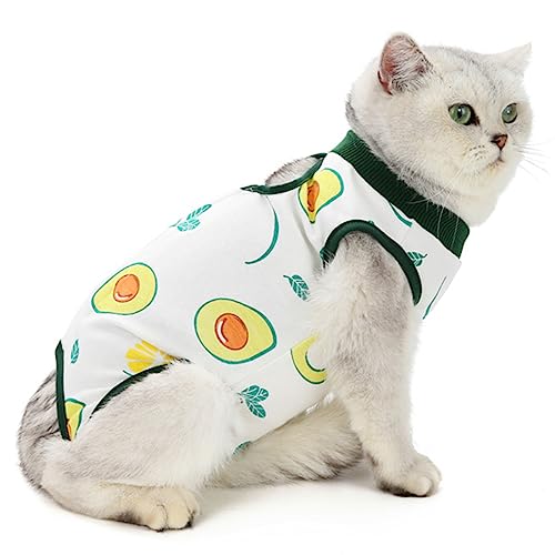 AgoumLux Katzenbody Nach Op Kastration für Katze Body für Operation Leckschutz Katzenbekleidung Recovery Kleidung Baumwolle, Grün, S AgoumLux Katzenbody Nach Op Kastration für Katze Body für Operation Leckschutz Katzenbekleidung Recovery Kleidung Baumwolle, Grün, S von AgoumLux