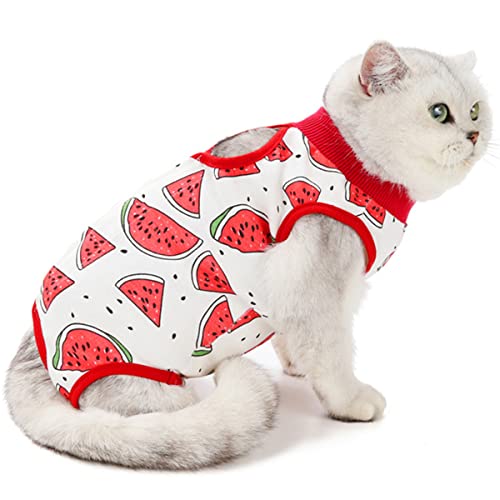 AgoumLux Katzenbody Nach Op Kastration für Katze Body für Operation Leckschutz Katzenbekleidung Recovery Kleidung Baumwolle, Rot, L AgoumLux Katzenbody Nach Op Kastration für Katze Body für Operation Leckschutz Katzenbekleidung Recovery Kleidung Baumwolle, Rot, L von AgoumLux
