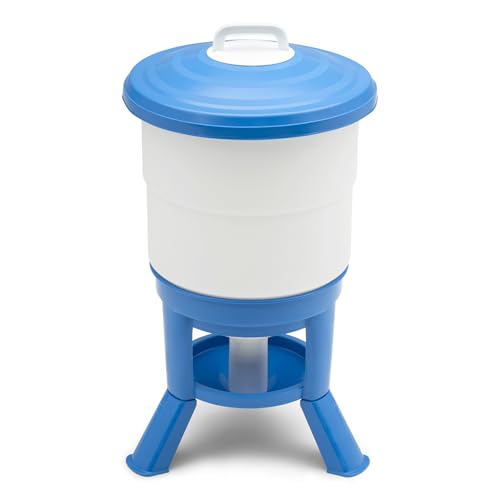 Agrarzone Geflügeltränkeimer 50 L mit Füßen - robuste Hühnertränke mit Tragegriff - automatische Wasserzufuhr - Geflügeltränke für Hühner, Enten & Geflügel von Agrarzone