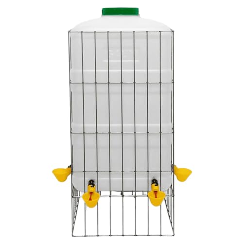 Automatische Hühnertränke 30 Liter - Geflügeltränke mit 4 Trinkschalen - Wasserspender Hühner, Enten und Wachteln – Kontinuierliche Wasserversorgung von Agrarzone