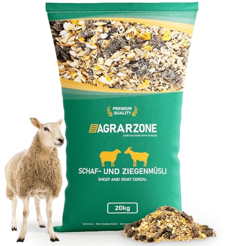 Agrarzone Schaffutter Ziegenfutter Müsli 20 kg - Österreichisches Kraftfutter Ziegen & Schafe - Frei von Gentechnik - Mehrfach gereinigt & Staubfrei von Agrarzone