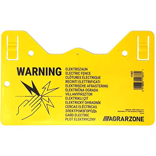Agrarzone Warnschild Vorsicht Elektrozaun! von Agrarzone