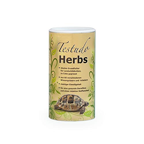 Agrobs Testudo Herbs | 500 g | Getreidefreies Grundfutter für Landschildkröten | Zur Aufrechterhaltung einer gesunden Darmflora | Sehr Rohfaserreich von Agrobs