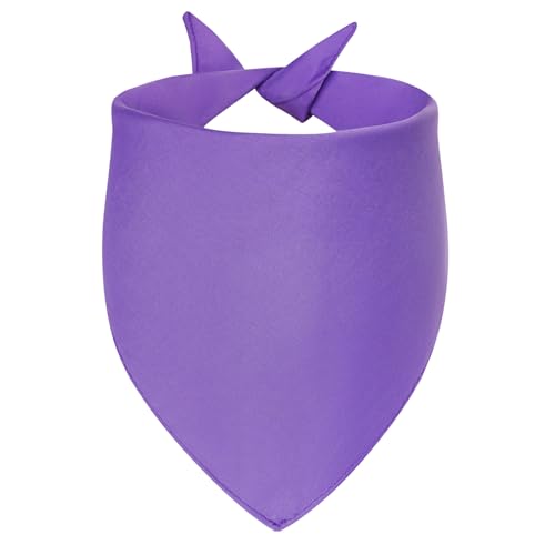Agroon Hundehalstuch, blanko, klein, 1 Stück, DIY, solide Baumwolle, langlebig, dreieckig, wendbar, Taschentuch für Welpen, Haustiere, personalisierbar, Geburtstag/Party, lustige Geschenkidee von Agroon