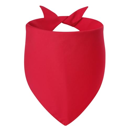 Agroon Hundehalstuch, blanko, klein, 1 Stück, DIY-Schal, solide Baumwolle, langlebig, dreieckig, wendbar, Taschentuch für Welpen, Haustiere, personalisierbar, Geburtstag/Party, lustige Geschenkidee von Agroon