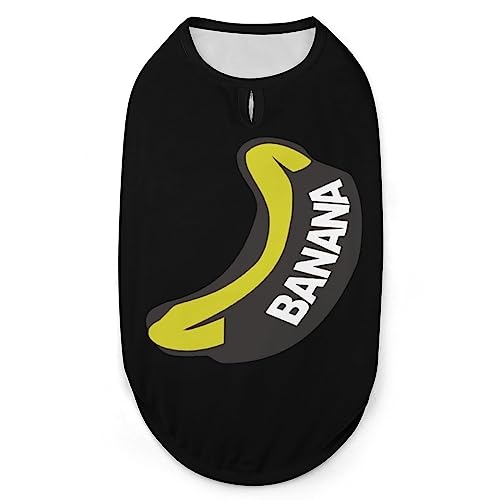 Banana Hunde-Shirts, Sommer-Haustier-T-Shirts, weiches, ärmelloses Tank-Top, Haustier-Kleidung für kleine Welpen und Katzen von Ahdyr
