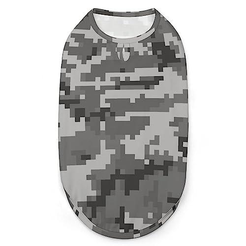 Bunte Camouflage-Truppen-Hunde-Shirts, Sommer-Haustier-T-Shirts, weiche, ärmellose Tank-Top-Haustierkleidung für kleine Welpen und Katzen von Ahdyr