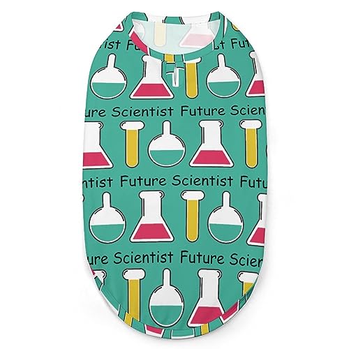 Future Scientist Hunde-Shirts, Sommer-Haustier-T-Shirts, weiches, ärmelloses Tank-Top, Haustier-Kleidung für kleine Welpen und Katzen Future Scientist Hunde-Shirts, Sommer-Haustier-T-Shirts, weiches, ärmelloses Tank-Top, Haustier-Kleidung für kleine Welpen und Katzen von Ahdyr