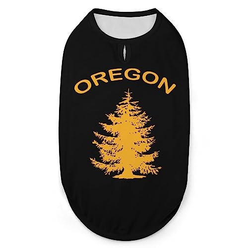 Oregon Douglas Pine Tree Hunde-Shirts, Sommer-Haustier-T-Shirts, weiches, ärmelloses Tank-Top, Haustierkleidung für kleine Welpen und Katzen von Ahdyr