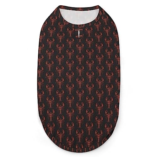 Rock Lobster Hunde-Shirts, Sommer-Haustier-T-Shirts, weiches, ärmelloses Tank-Top, Haustier-Kleidung für kleine Welpen und Katzen Rock Lobster Hunde-Shirts, Sommer-Haustier-T-Shirts, weiches, ärmelloses Tank-Top, Haustier-Kleidung für kleine Welpen und Katzen von Ahdyr
