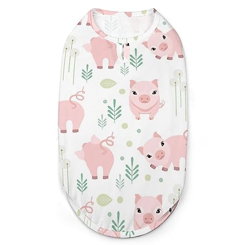Rosa süße Faule Schweinchen-Hundehemden, Sommer-Haustier-T-Shirts, weiche, ärmellose Tank-Top-Haustierkleidung für kleine Welpen und Katzen Rosa süße Faule Schweinchen-Hundehemden, Sommer-Haustier-T-Shirts, weiche, ärmellose Tank-Top-Haustierkleidung für kleine Welpen und Katzen von Ahdyr