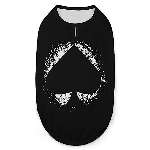 Spades Ace Splashing Hunde-Shirts, Sommer-Haustier-T-Shirts, weiche, ärmellose Tank-Top-Haustierkleidung für kleine Welpen und Katzen Spades Ace Splashing Hunde-Shirts, Sommer-Haustier-T-Shirts, weiche, ärmellose Tank-Top-Haustierkleidung für kleine Welpen und Katzen von Ahdyr