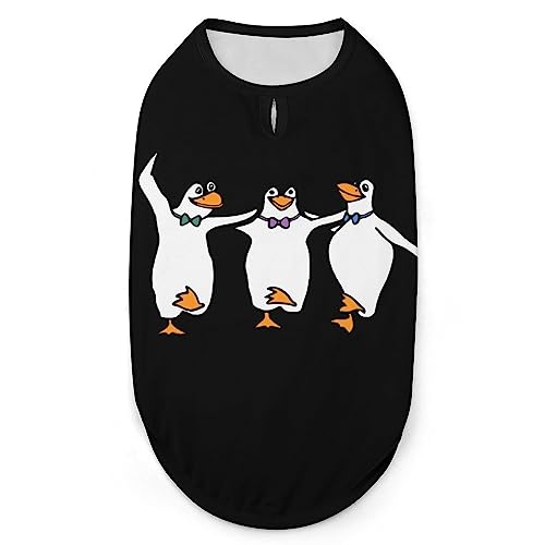 Tanzende Pinguine Hunde-Shirts, Sommer-Haustier-T-Shirts, weiches, ärmelloses Tank-Top, Haustier-Kleidung für kleine Welpen und Katzen Tanzende Pinguine Hunde-Shirts, Sommer-Haustier-T-Shirts, weiches, ärmelloses Tank-Top, Haustier-Kleidung für kleine Welpen und Katzen von Ahdyr