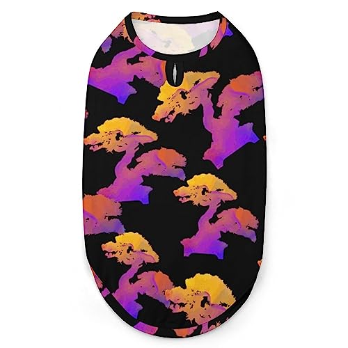 Wtercolor Hunde-Shirts mit japanischem Bonsai-Baum, Sommer-Haustier-T-Shirts, weiches, ärmelloses Tank-Top, Haustier-Kleidung für kleine Welpen und Katzen Wtercolor Hunde-Shirts mit japanischem Bonsai-Baum, Sommer-Haustier-T-Shirts, weiches, ärmelloses Tank-Top, Haustier-Kleidung für kleine Welpen und Katzen von Ahdyr