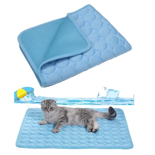 Ahhzyys Kühlmatte für Hunde Hundematte, Hundekühlmatte Selbstkühlend,Bett Kühldecke, Kühlkissen für Katzen Atmungsaktiv Waschbares Hundekissen für Sommer von Ahhzyys