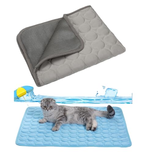 Ahhzyys Kühlmatte für Hunde Hundematte, Hundekühlmatte Selbstkühlend,Bett Kühldecke, Kühlkissen für Katzen Atmungsaktiv Waschbares Hundekissen für Sommer von Ahhzyys