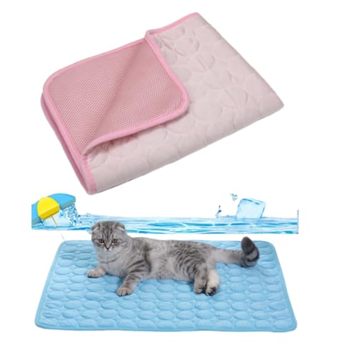 Ahhzyys Kühlmatte für Hunde Hundematte, Hundekühlmatte Selbstkühlend,Bett Kühldecke, Kühlkissen für Katzen Atmungsaktiv Waschbares Hundekissen für Sommer von Ahhzyys