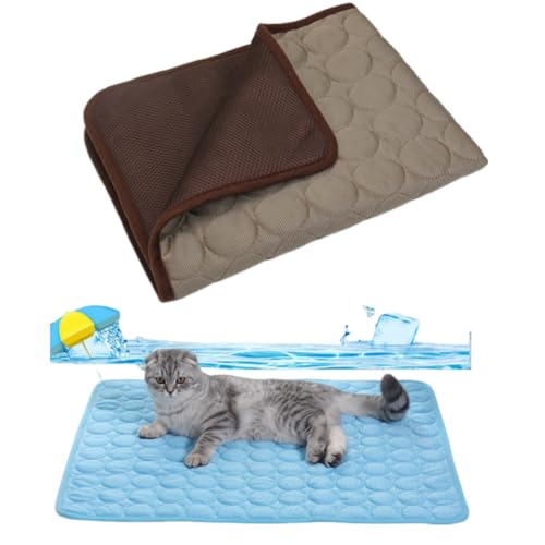 Ahhzyys Kühlmatte für Hunde Hundematte, Hundekühlmatte Selbstkühlend,Bett Kühldecke, Kühlkissen für Katzen Atmungsaktiv Waschbares Hundekissen für Sommer von Ahhzyys