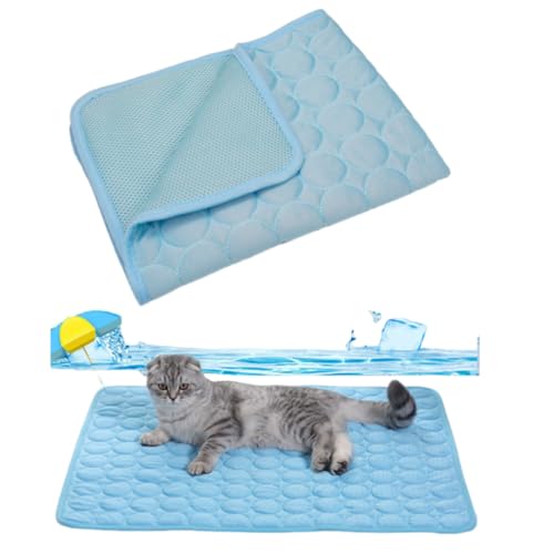 Ahhzyys Kühlmatte für Hunde Hundematte, Hundekühlmatte Selbstkühlend,Bett Kühldecke, Kühlkissen für Katzen Atmungsaktiv Waschbares Hundekissen für Sommer von Ahhzyys