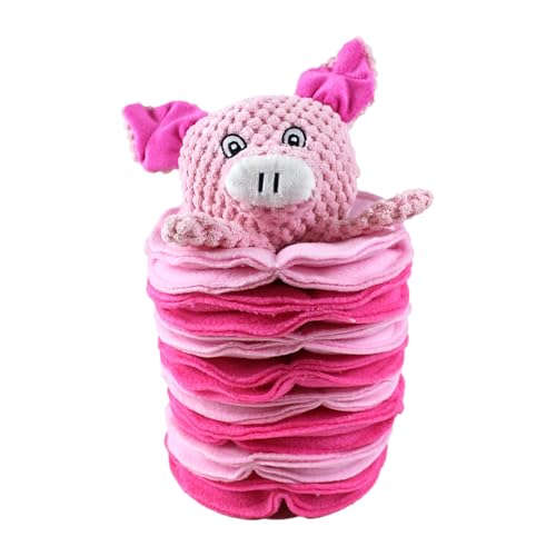 Ahuuen Hund Schnüffelspielzeug | Tierförmige Hunde Stimulations Toys - Welpen-Schnüffelspiel, interaktives Fütterungsspiel mit Plüsch-Leckerlibehälter für Indoor-Bereicherung und von Ahuuen