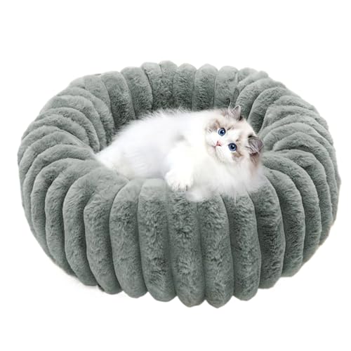 Ahuuen Katze Donut Bett,Waschbare Kuschelige Runde Katzen Lounge - Plüsch Haustier Kissin rutschfeste Möbel für Wohnung Reise Ecke Zuhause Schlafzimmer Büro Innenbereich Boden Balkon Ahuuen Katze Donut Bett,Waschbare Kuschelige Runde Katzen Lounge - Plüsch Haustier Kissin rutschfeste Möbel für Wohnung Reise Ecke Zuhause Schlafzimmer Büro Innenbereich Boden Balkon von Ahuuen
