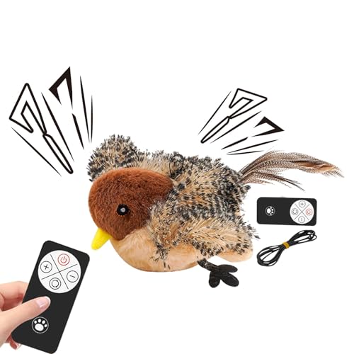 Ahuuen Katzenspielzeug Vogel | Simulierter Zwitschernder Vogel | Interaktives Zwitscherndes Vogel | Flatterndes Vogelspielzeug | Wiederaufladbar Und Waschbar | Für Hunde Und Katzen Ahuuen Katzenspielzeug Vogel | Simulierter Zwitschernder Vogel | Interaktives Zwitscherndes Vogel | Flatterndes Vogelspielzeug | Wiederaufladbar Und Waschbar | Für Hunde Und Katzen von Ahuuen